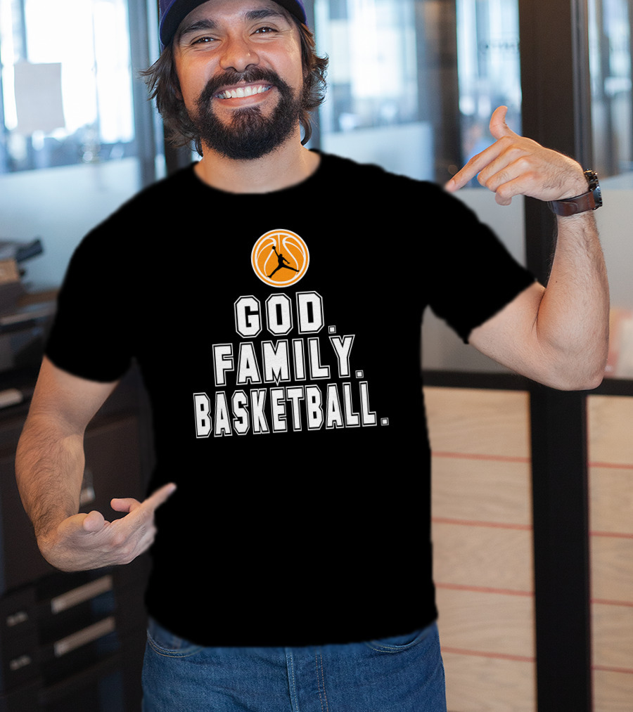 God Family Basketball Logo Iconic Trio T-Shirt