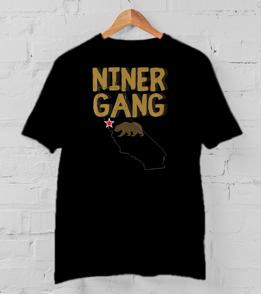 Niner Gang California Bear Bay Area Star T-Shirt