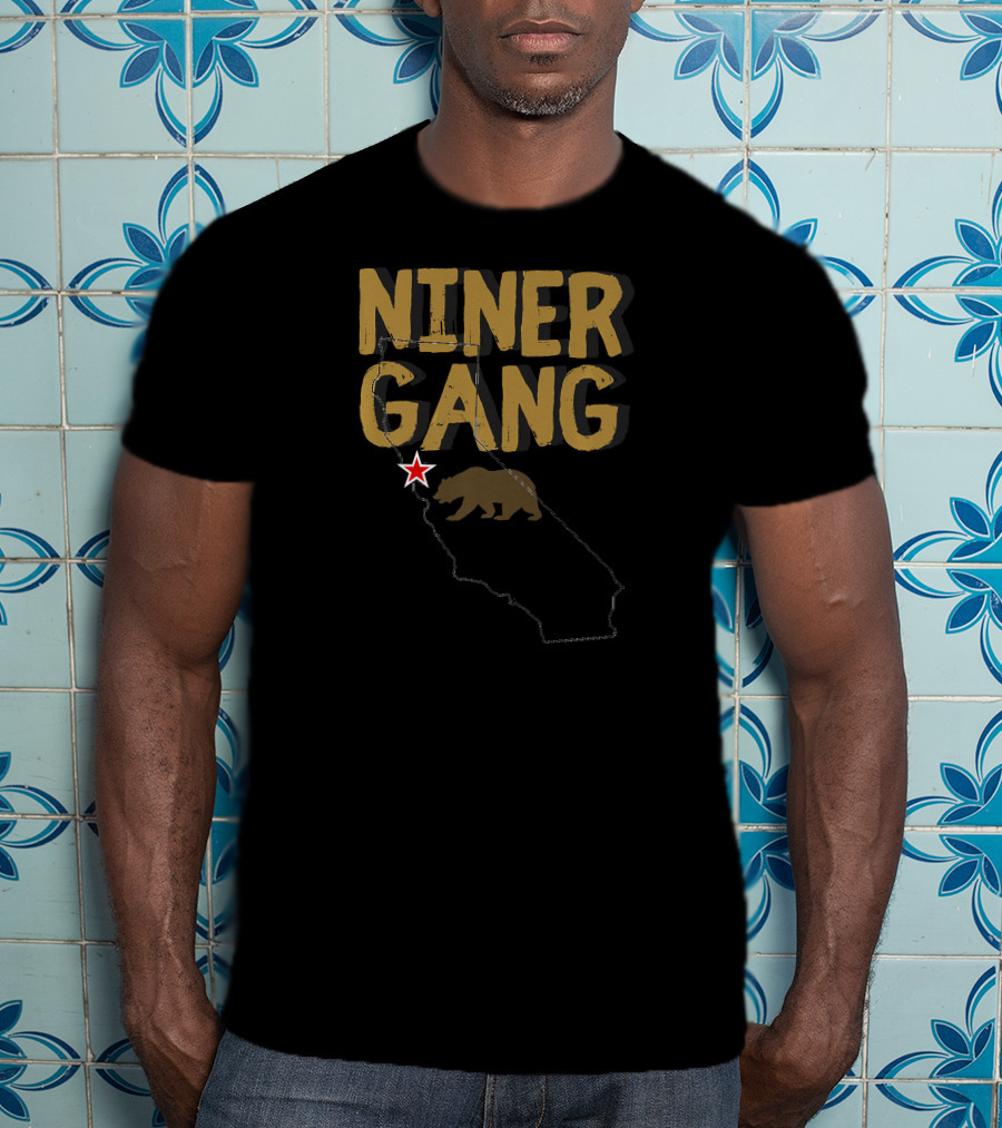 Niner Gang California Bear Bay Area Star T-Shirt