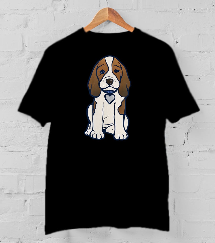 Beagle Puppy With Heart Collar T-Shirt
