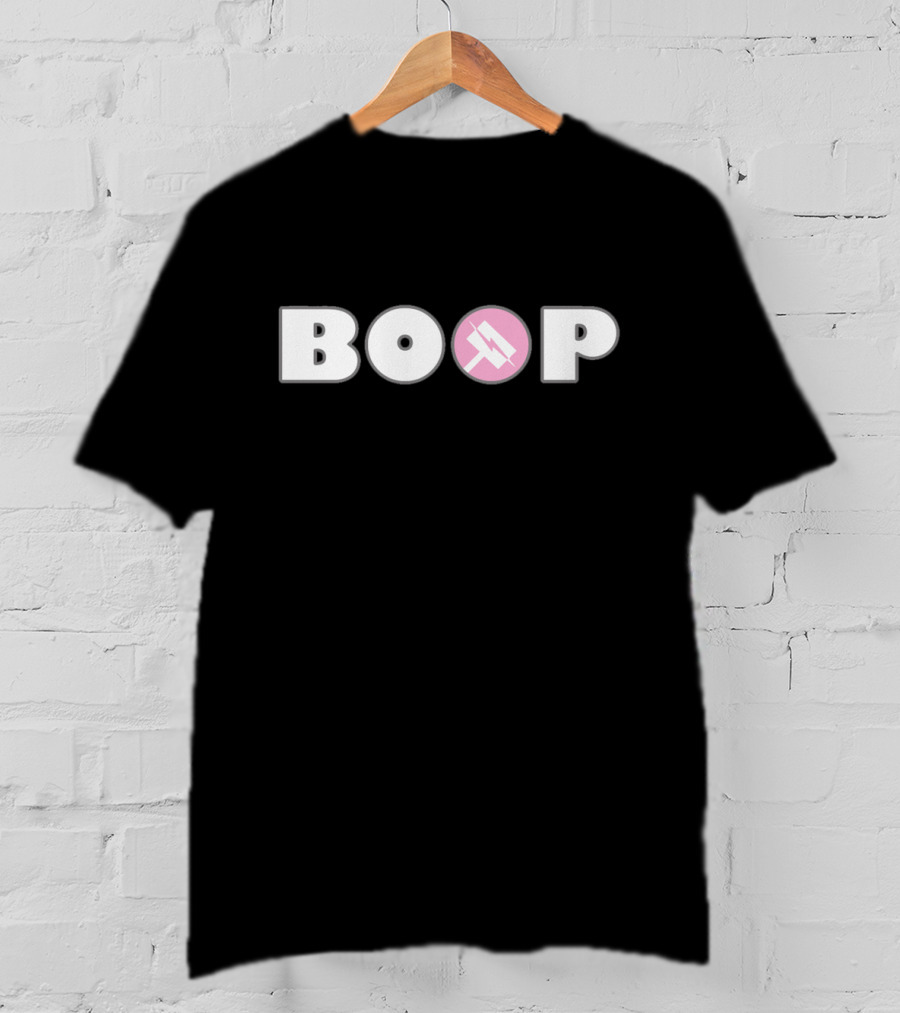 BOOP Nora Valkyrie Hammer Pink Symbol For Lighter Fabric T-Shirt
