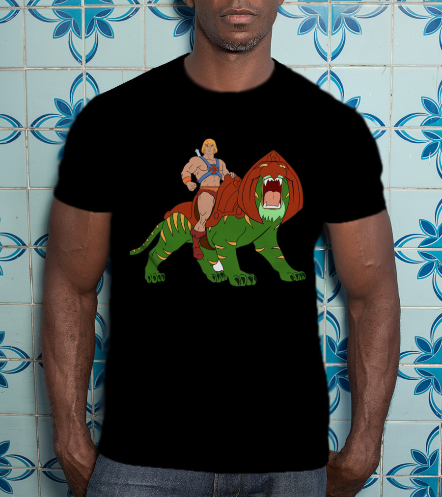 He-Man And BattleCat Classic Filmation T-Shirt