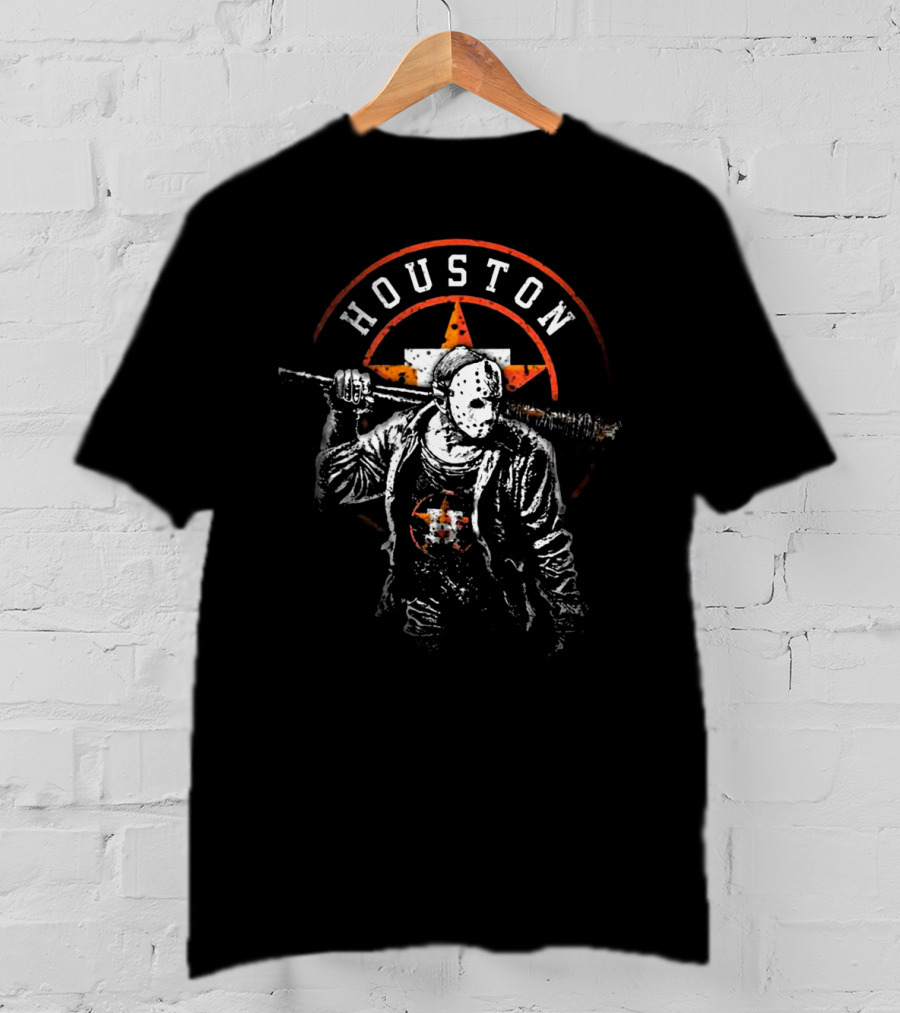 Houston Astros Jason Mask Baseball Bat T-Shirt