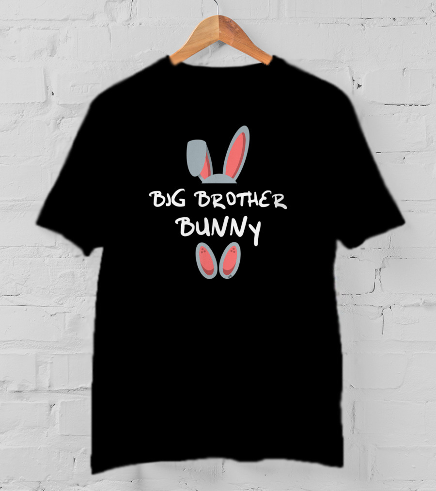 Big Brother Bunny Easter Matching Family Easter Ears And Paws T-Shirt