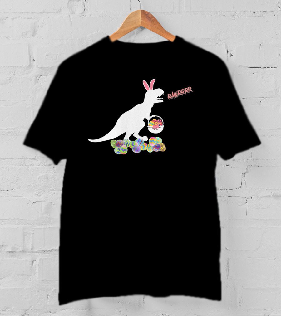 Easter Bunny Dinosaur Rex Eggs RAWRRRRR T-Shirt