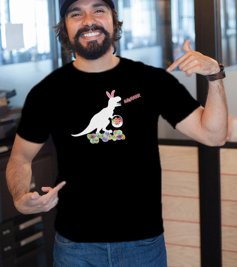 Easter Bunny Dinosaur Rex Eggs RAWRRRRR T-Shirt