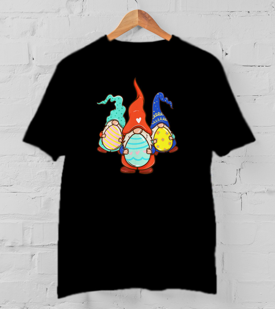 Gnomes Easter Day Egg Hunter Colorful Eggs T-Shirt