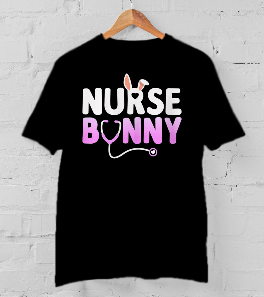 Nurse Bunny Stethoscope Ears T-Shirt