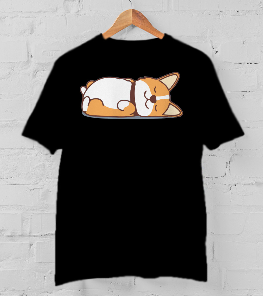 Lazy Corgi Not Today Cute Dog T-Shirt