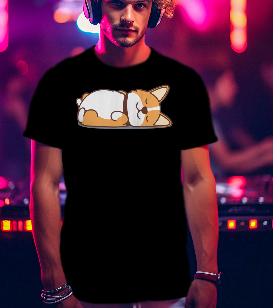 Lazy Corgi Not Today Cute Dog T-Shirt