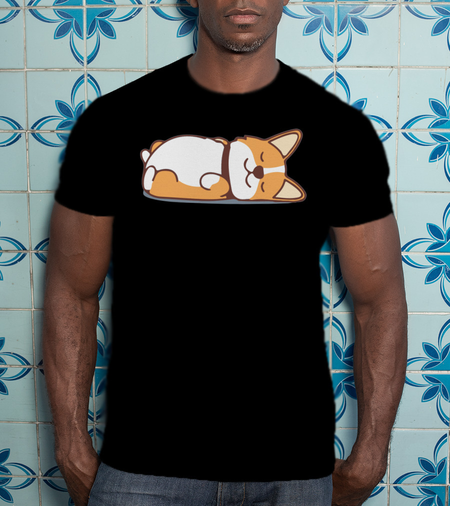 Lazy Corgi Not Today Cute Dog T-Shirt