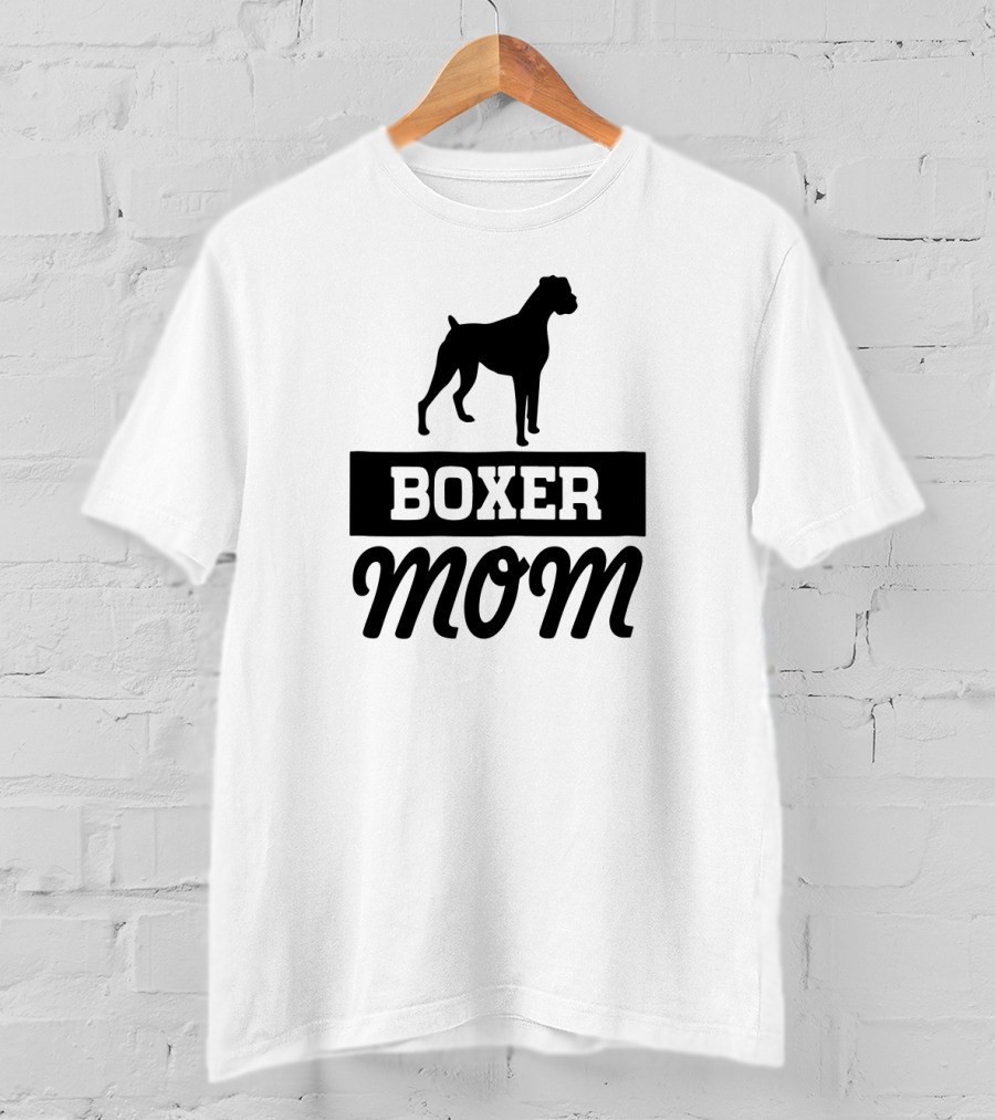 Boxer Mom With Dog T-Shirt