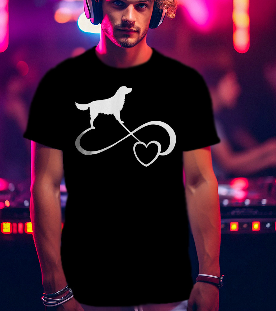 Golden Retriever Dog Lover Infinity Heart Dog Breed T-Shirt