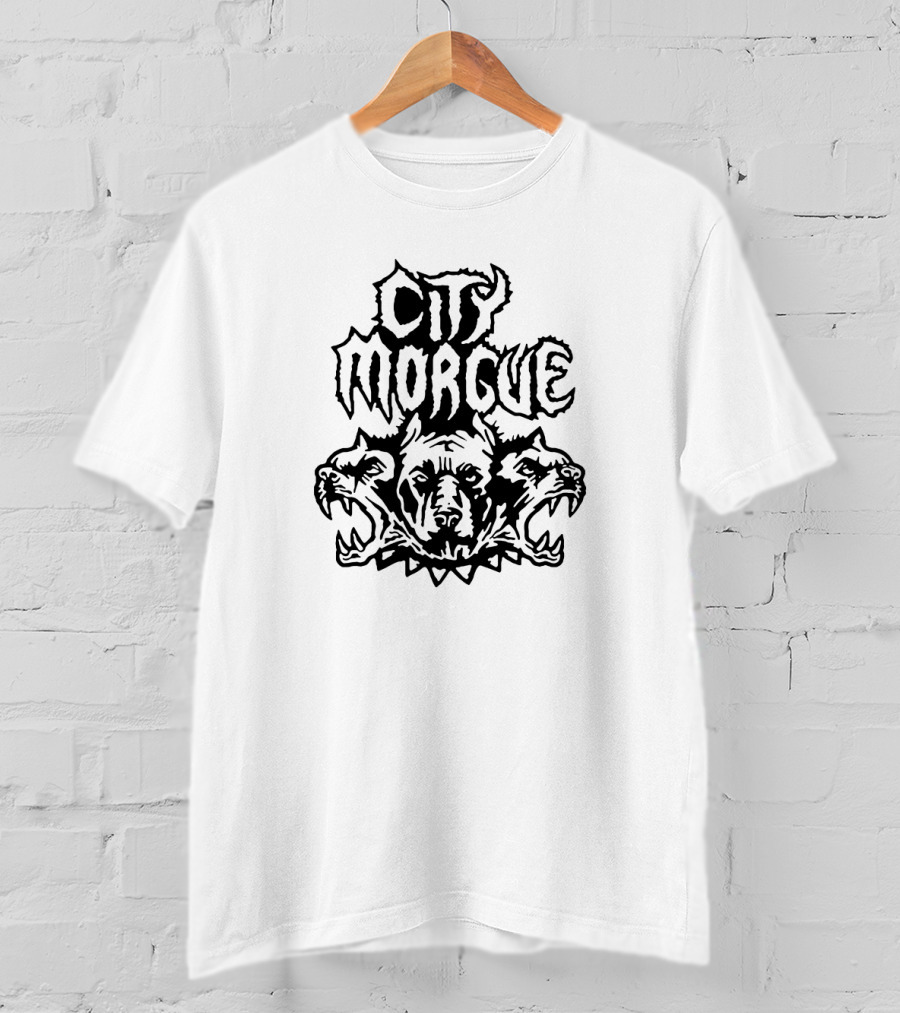 City Morgue Three-Headed Dog T-Shirt