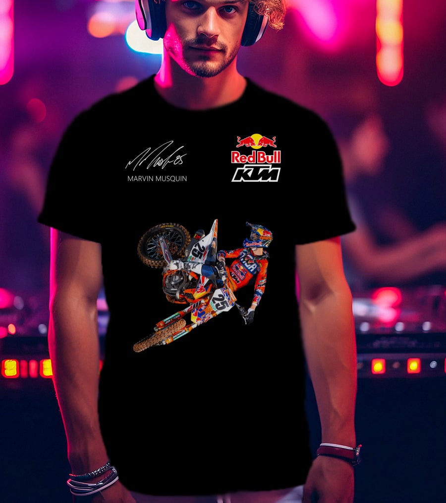 Marvin Musquin Red Bull KTM Racing Action Signature T-Shirt