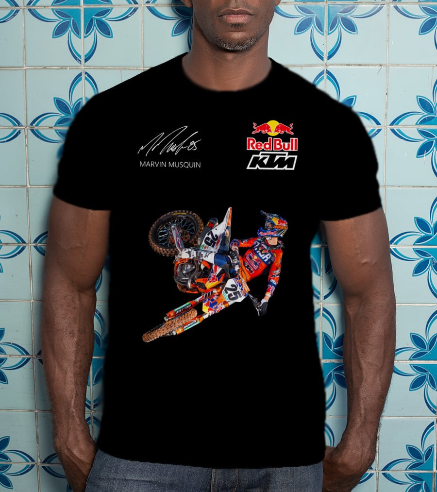 Marvin Musquin Red Bull KTM Racing Action Signature T-Shirt