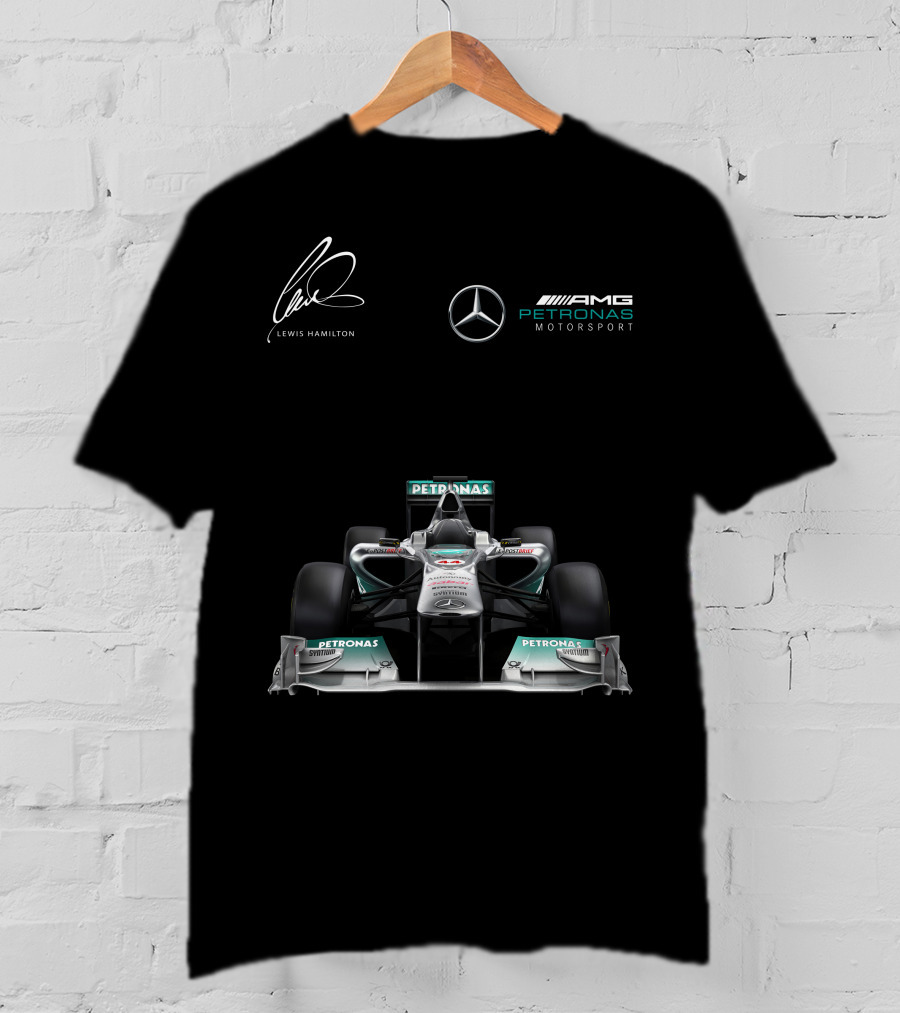 Lewis Hamilton Mercedes AMG Petronas Motorsport Formula One Racing T-Shirt