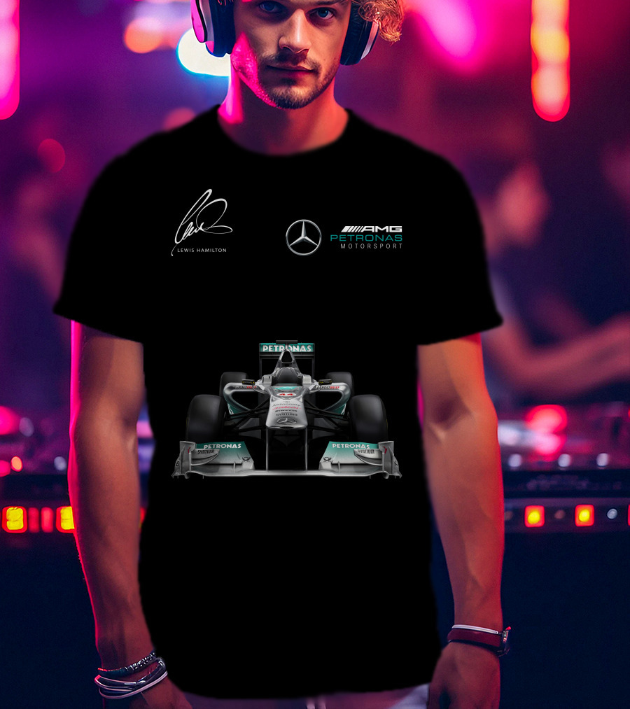 Lewis Hamilton Mercedes AMG Petronas Motorsport Formula One Racing T-Shirt