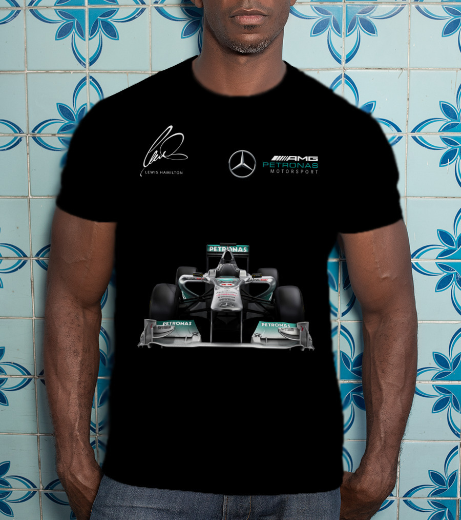 Lewis Hamilton Mercedes AMG Petronas Motorsport Formula One Racing T-Shirt