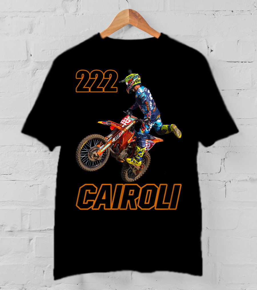 222 Tony Cairoli Motocross Racer T-Shirt