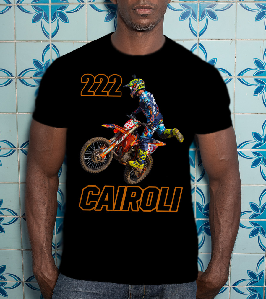 222 Tony Cairoli Motocross Racer T-Shirt