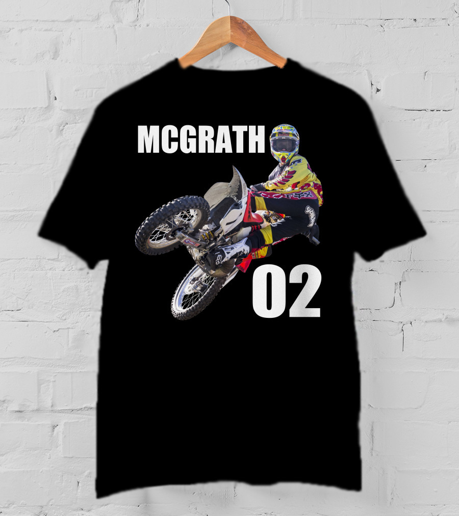 McGrath 02 Motocross Racing Action T-Shirt