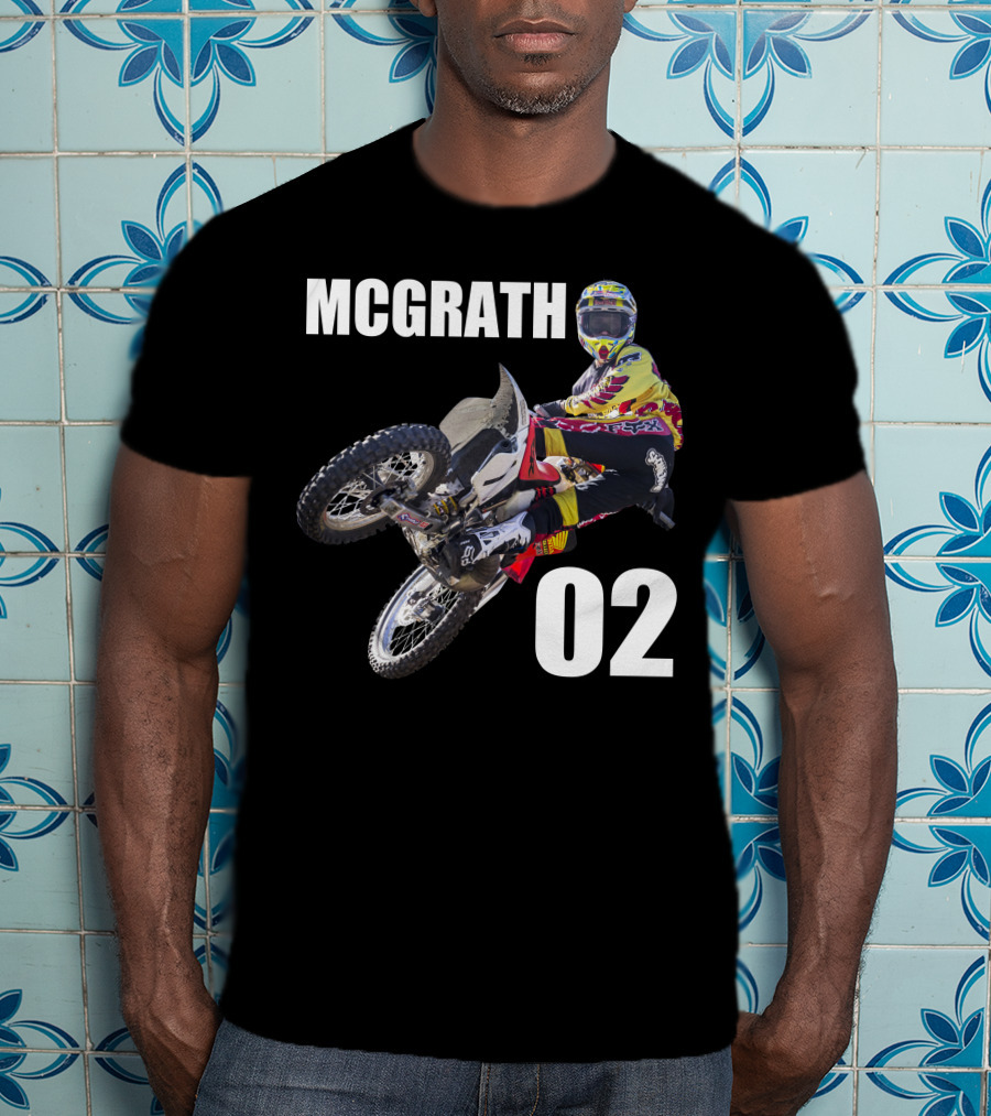 McGrath 02 Motocross Racing Action T-Shirt