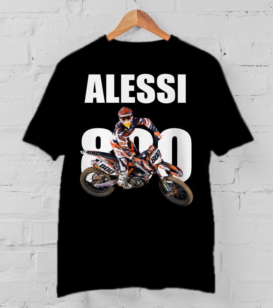 Alessi 800 Motocross Rider Racing Gear T-Shirt