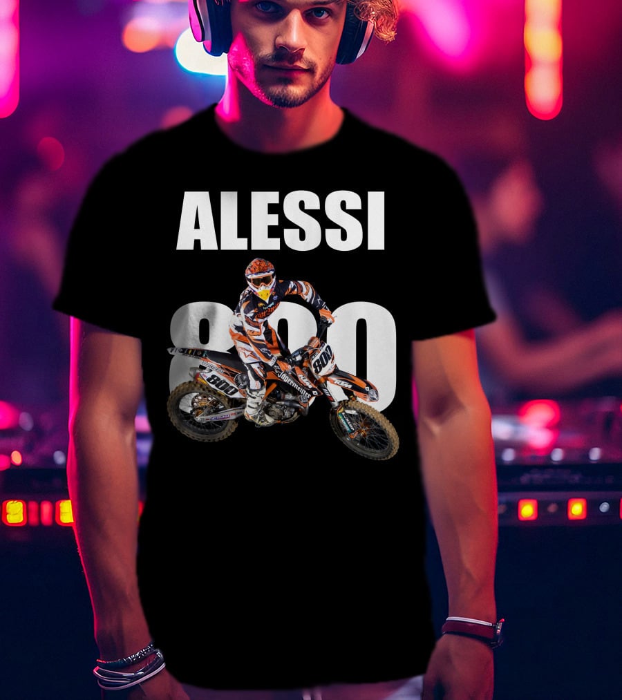 Alessi 800 Motocross Rider Racing Gear T-Shirt