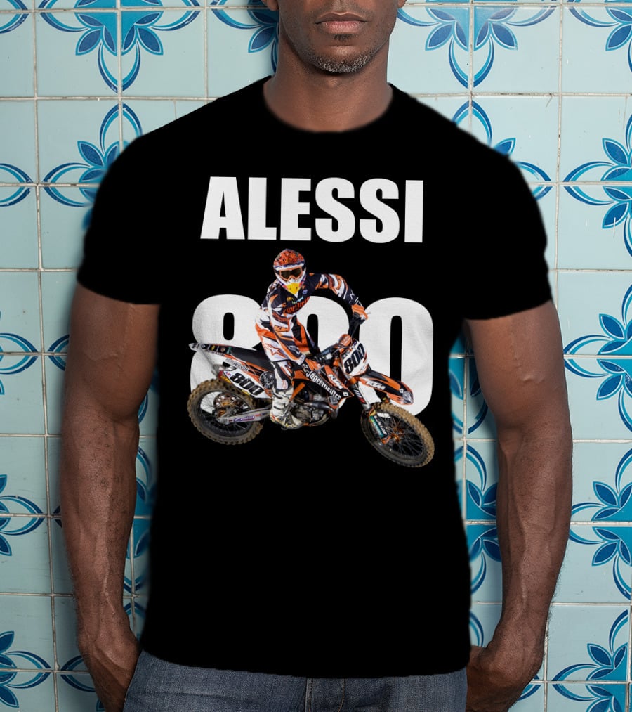Alessi 800 Motocross Rider Racing Gear T-Shirt