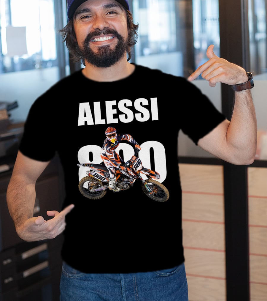 Alessi 800 Motocross Rider Racing Gear T-Shirt
