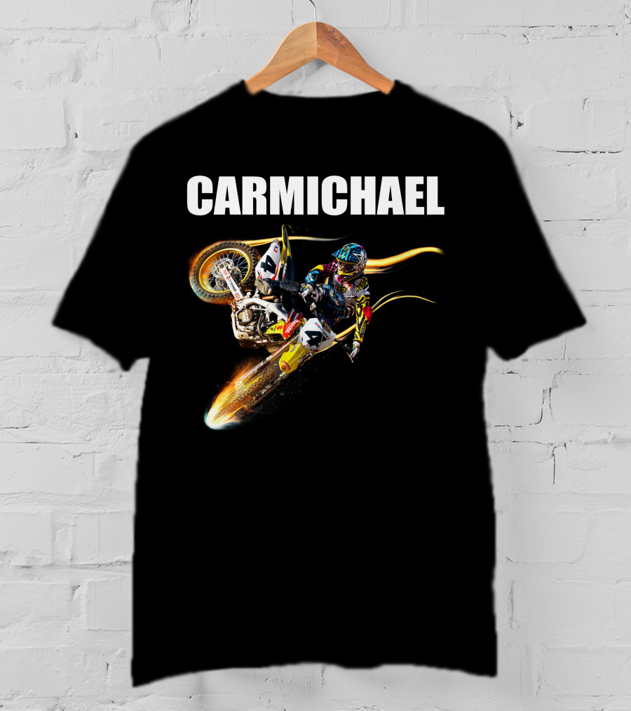 Carmichael Motocross Stunt Action T-Shirt