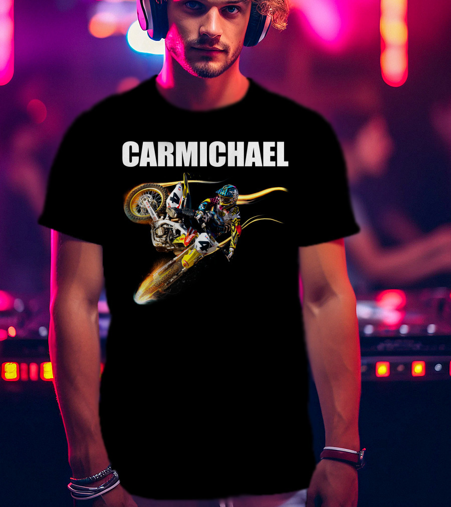 Carmichael Motocross Stunt Action T-Shirt