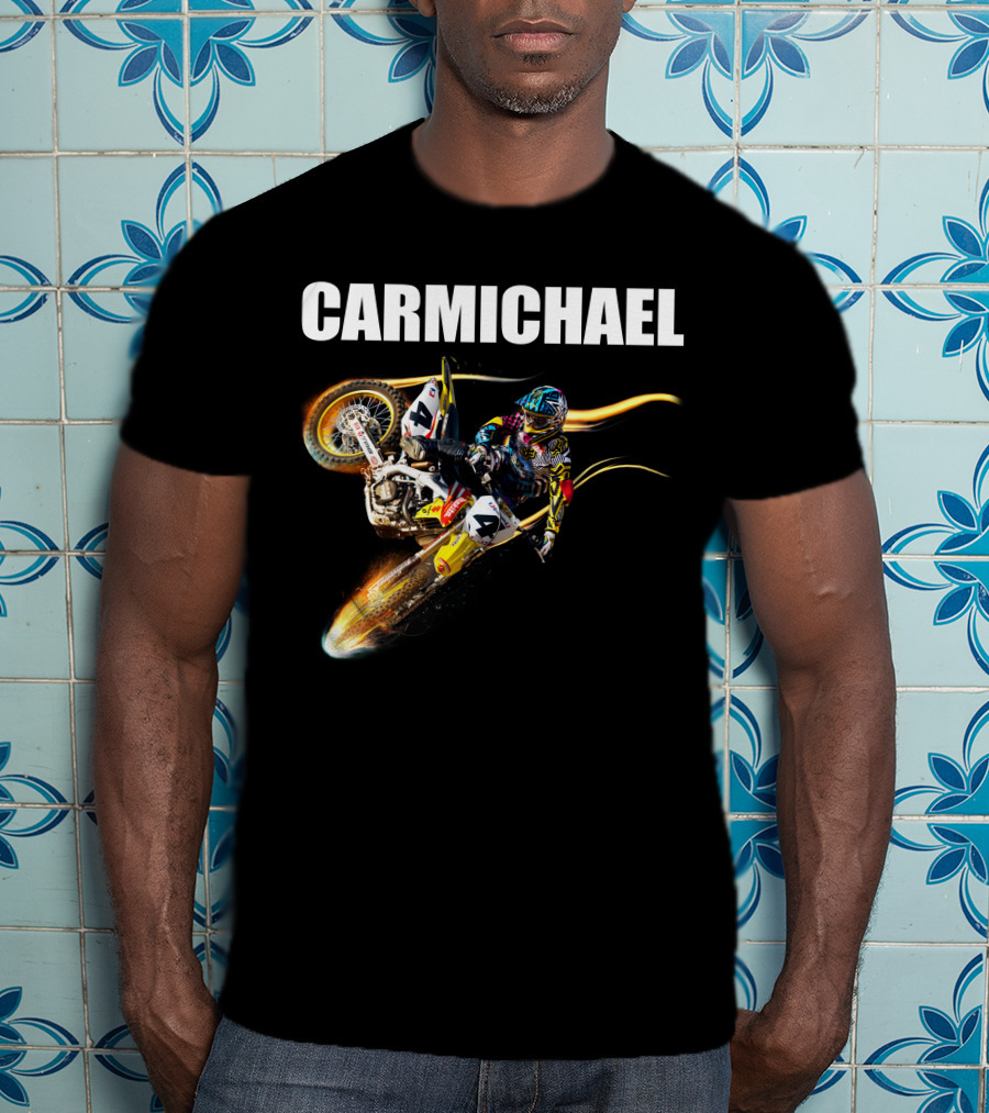Carmichael Motocross Stunt Action T-Shirt