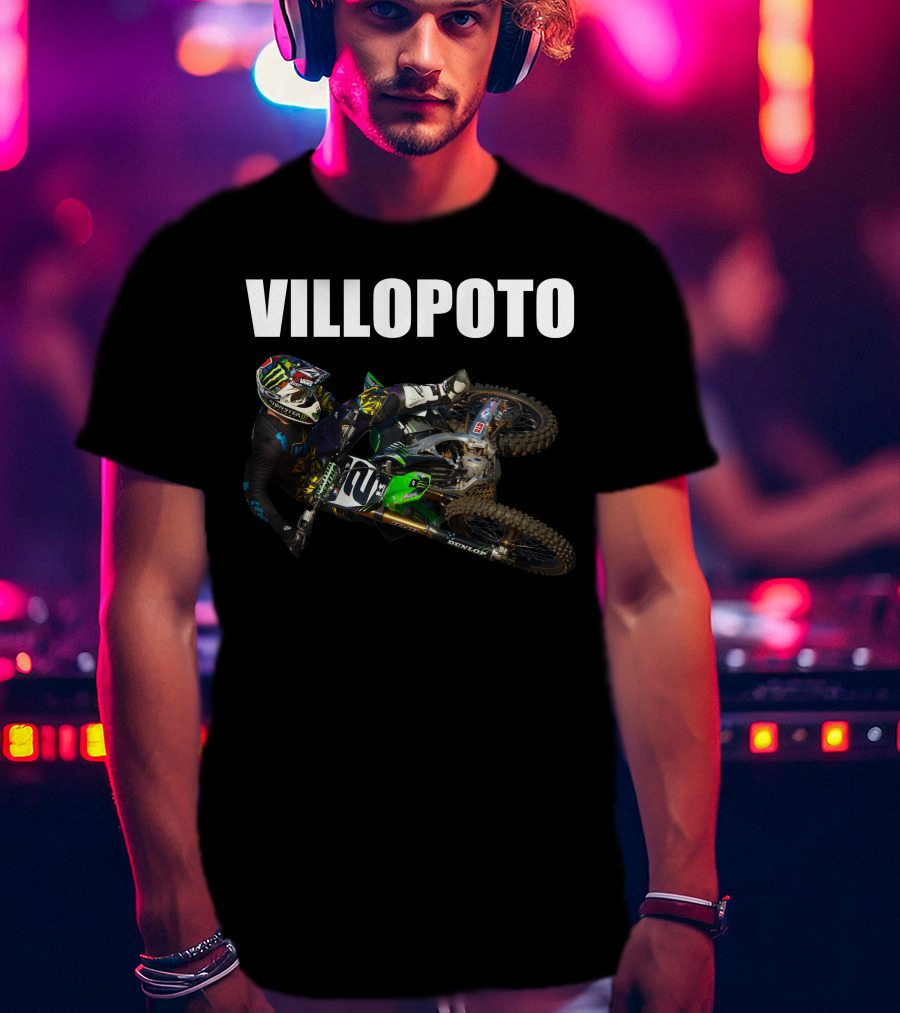 Villopoto Motocross Racing Action T-Shirt