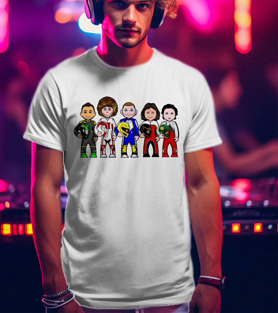 Moto GP Legends Cartoon Racer Characters T-Shirt