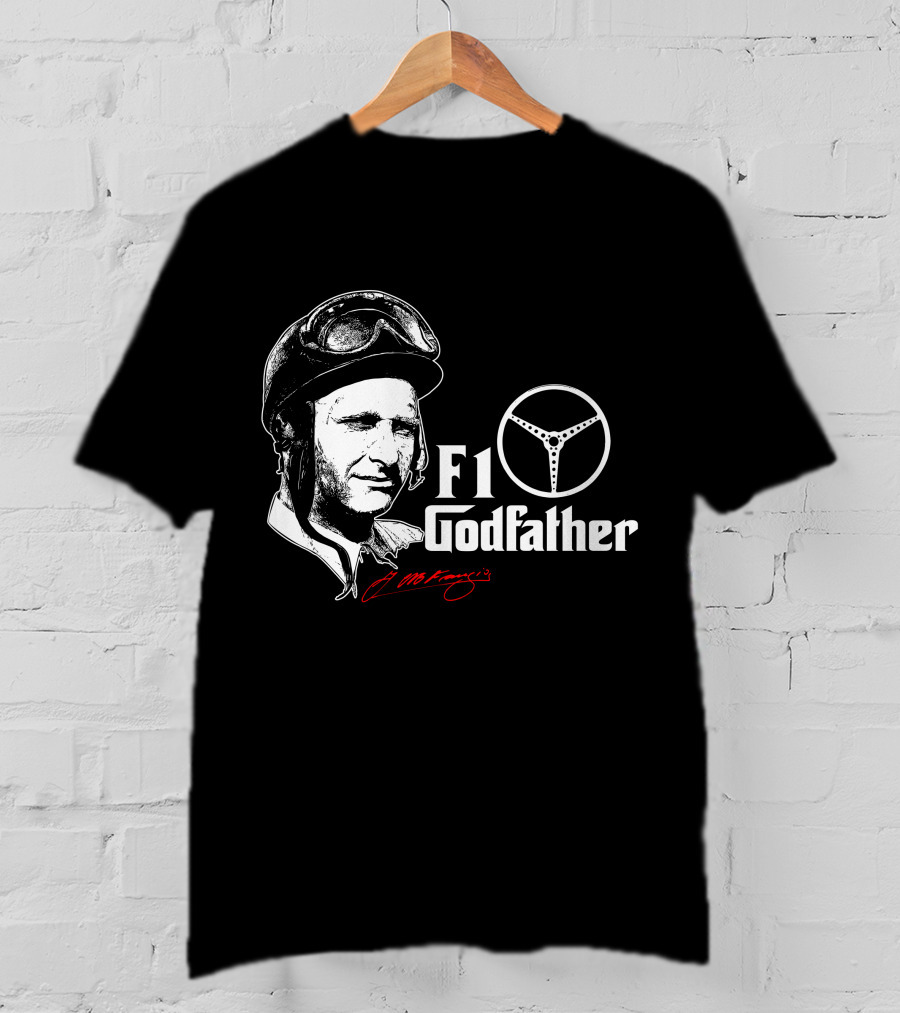 F1 Godfather Steering Helmet Icon Legend T-Shirt