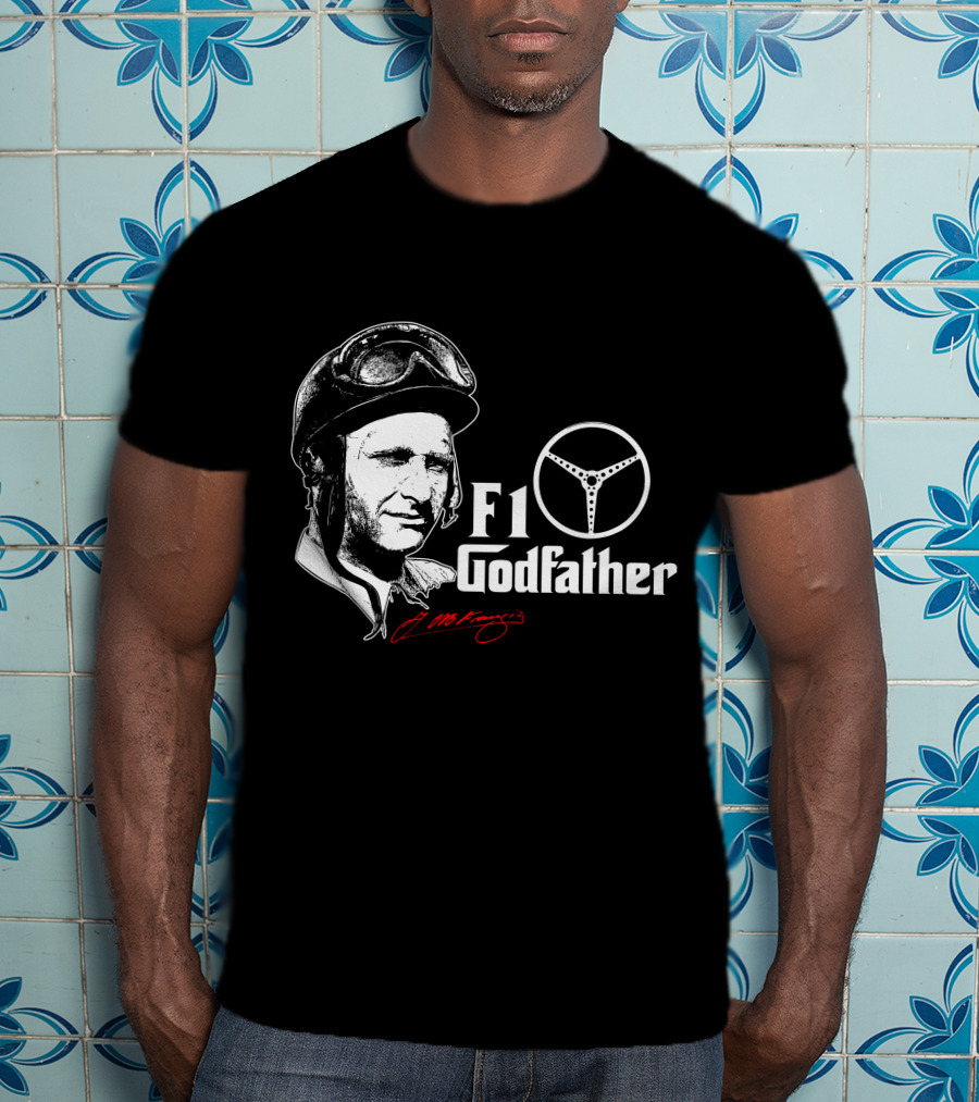 F1 Godfather Steering Helmet Icon Legend T-Shirt