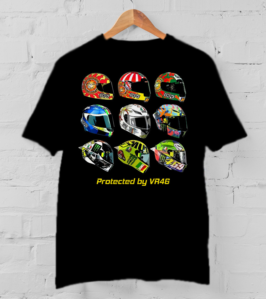 Protected By VR46 AGV Helmets Collection T-Shirt