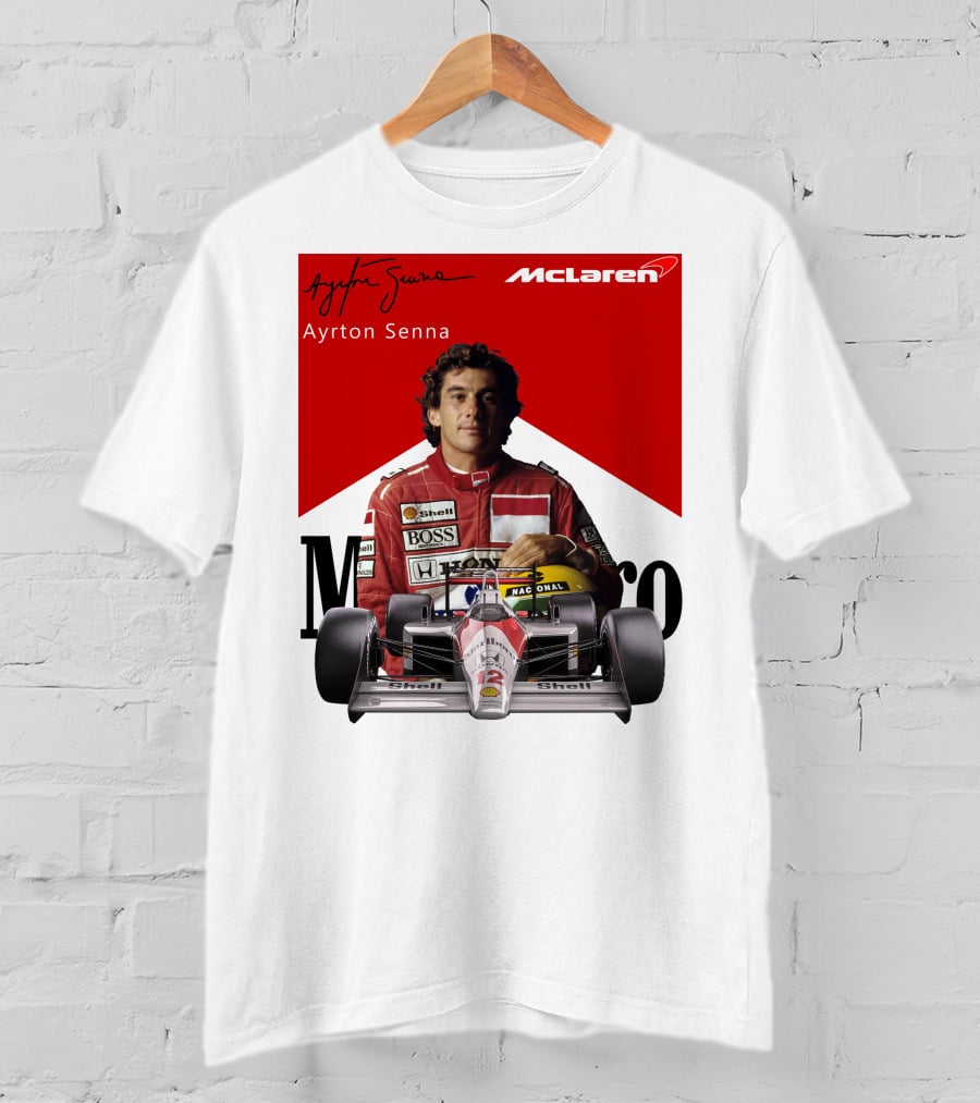 Ayrton Senna McLaren Racing Legend T-Shirt
