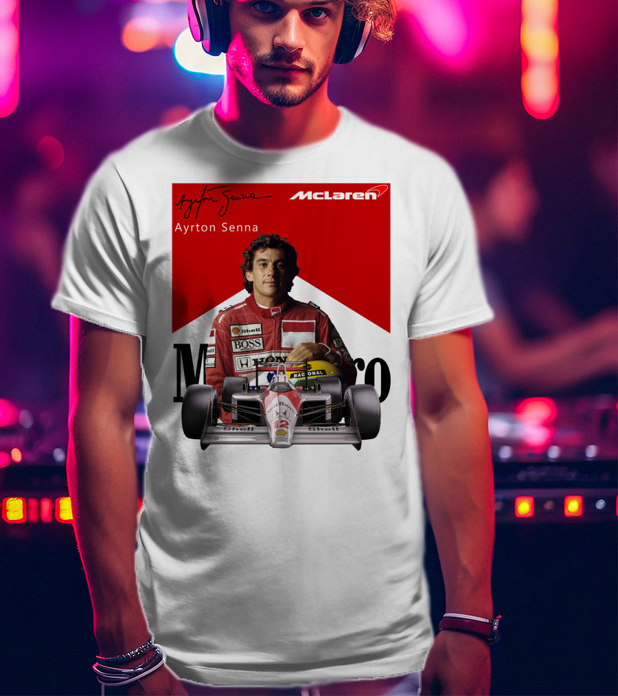 Ayrton Senna McLaren Racing Legend T-Shirt