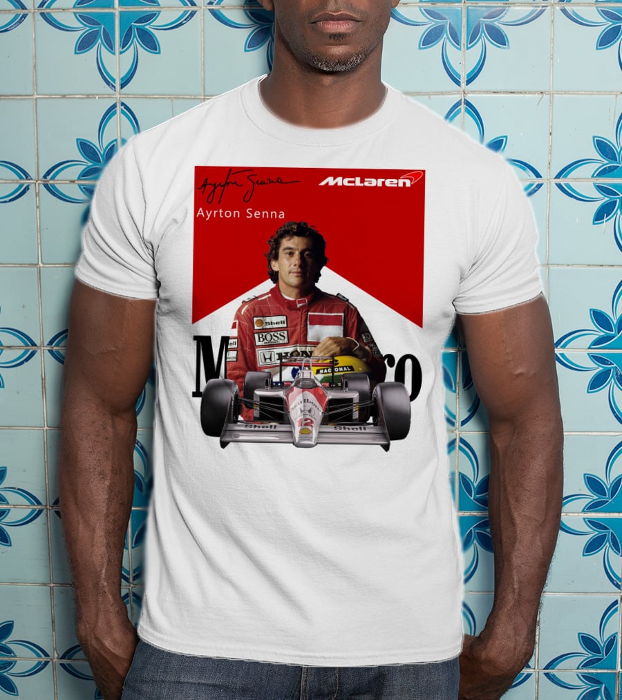 Ayrton Senna McLaren Racing Legend T-Shirt