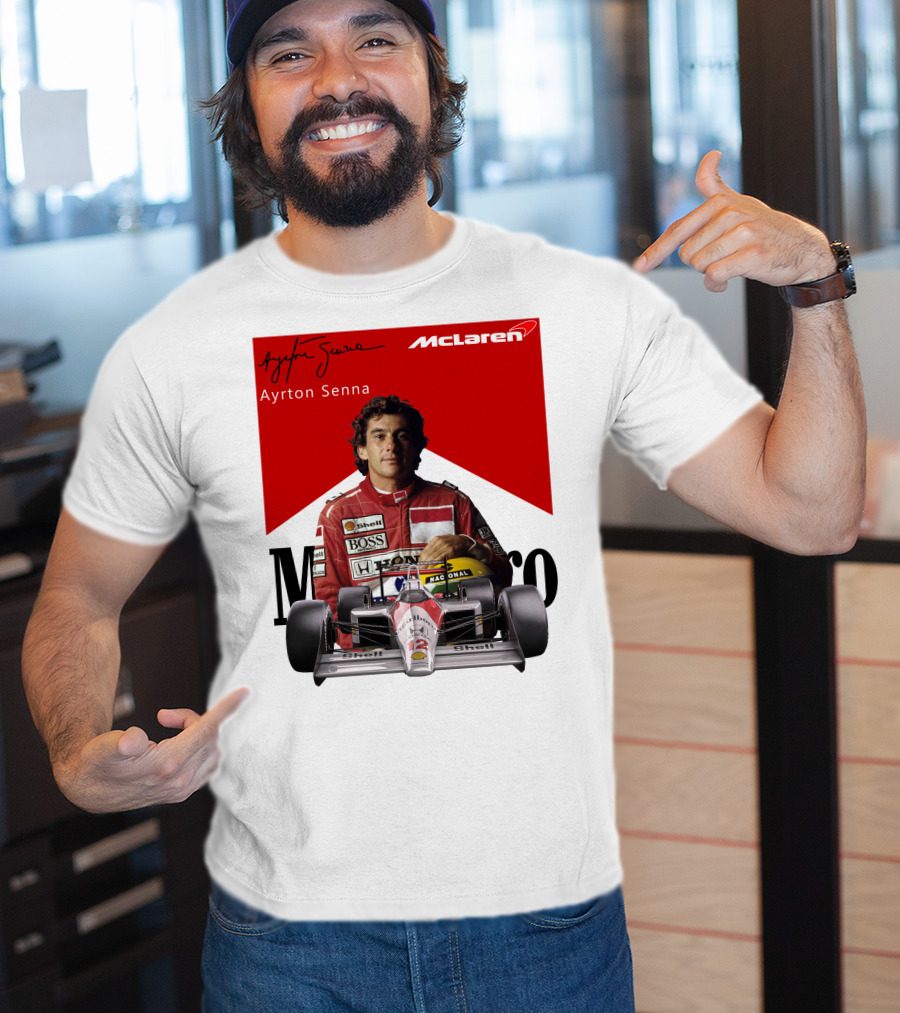 Ayrton Senna McLaren Racing Legend T-Shirt