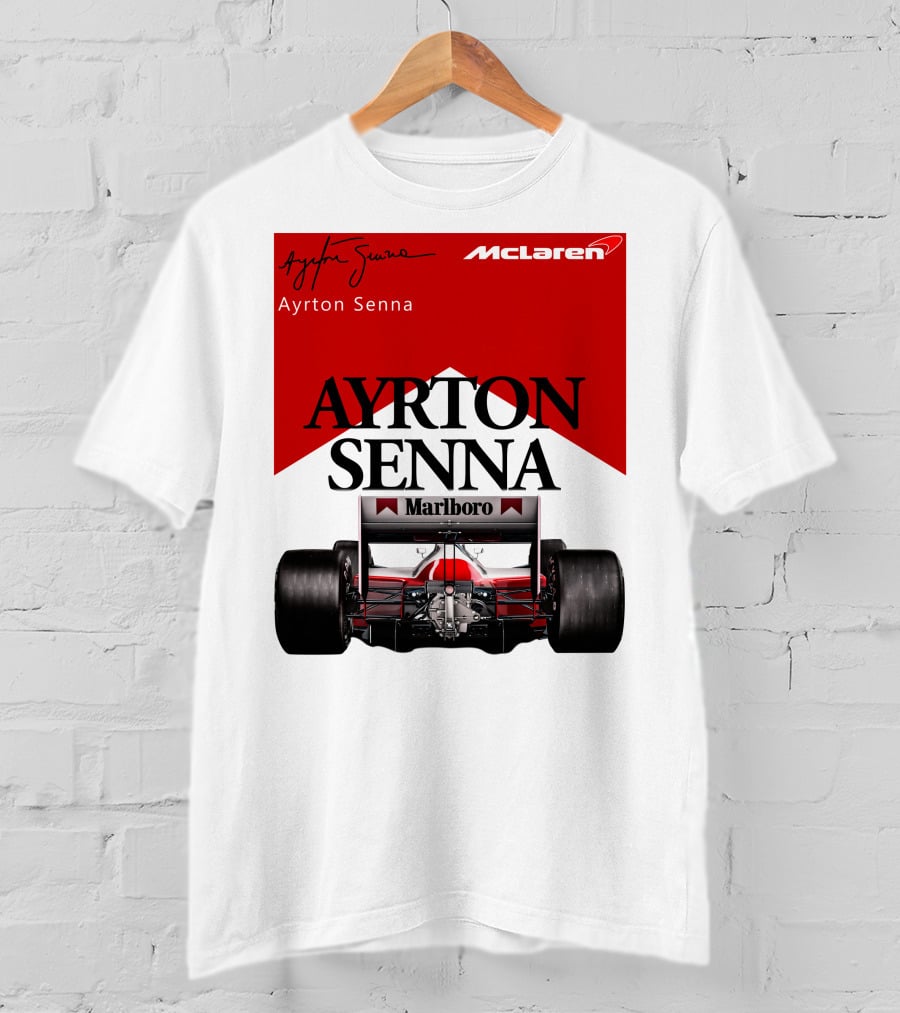 Ayrton Senna McLaren Marlboro Racing Team T-Shirt