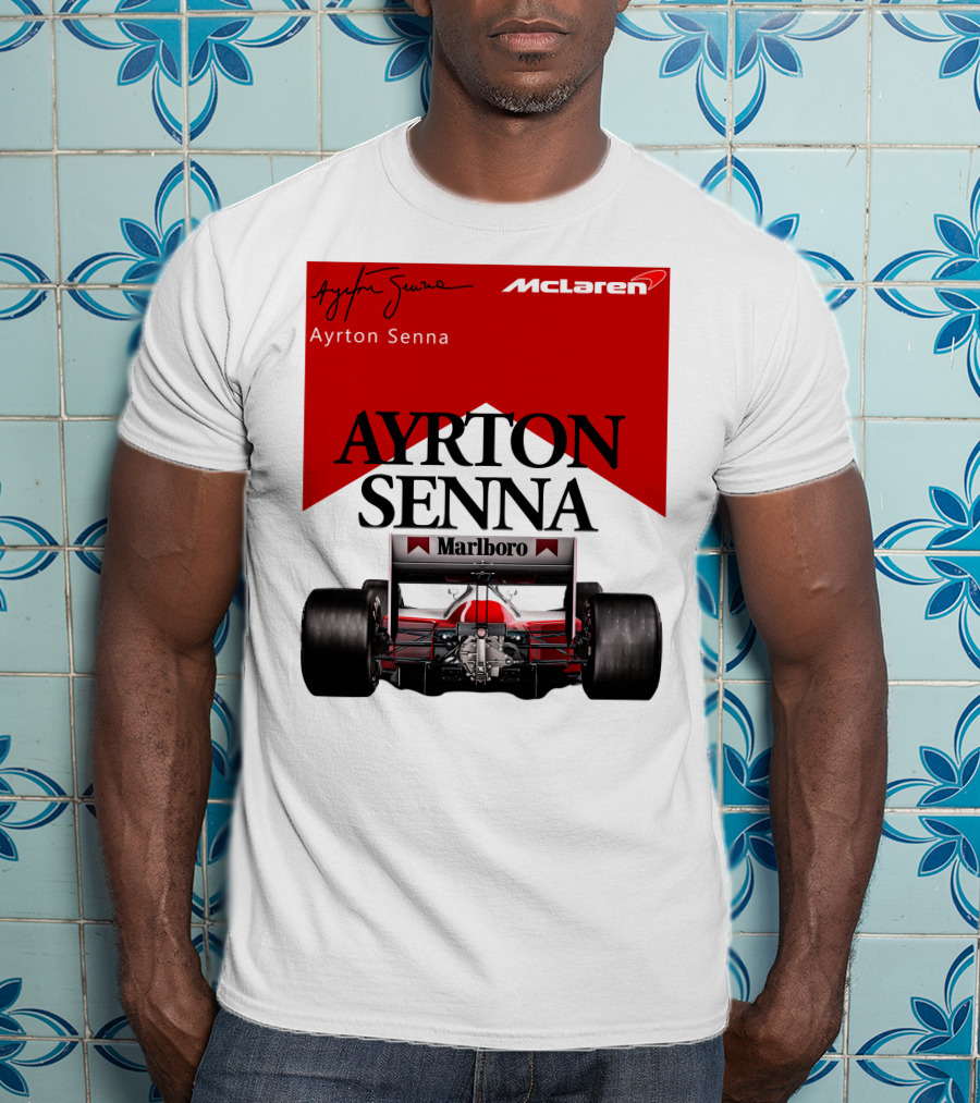 Ayrton Senna McLaren Marlboro Racing Team T-Shirt
