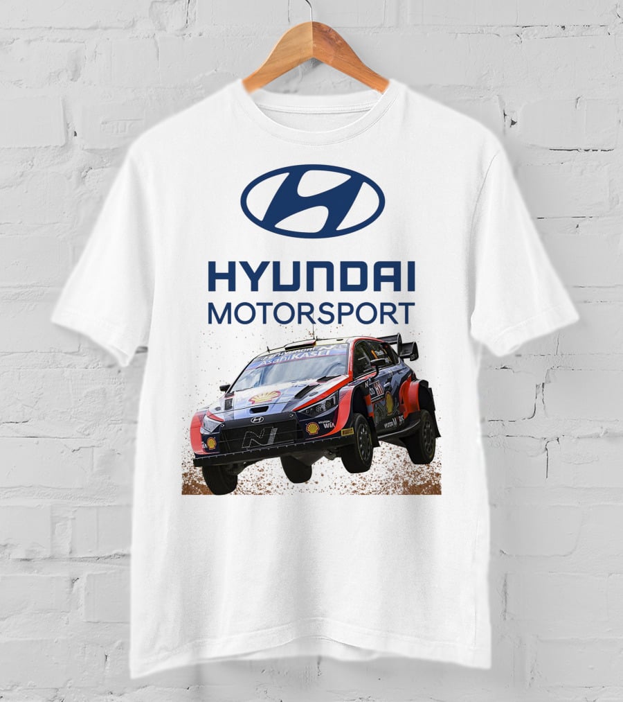 Hyundai Motorsport Neuville Rally Car Team T-Shirt