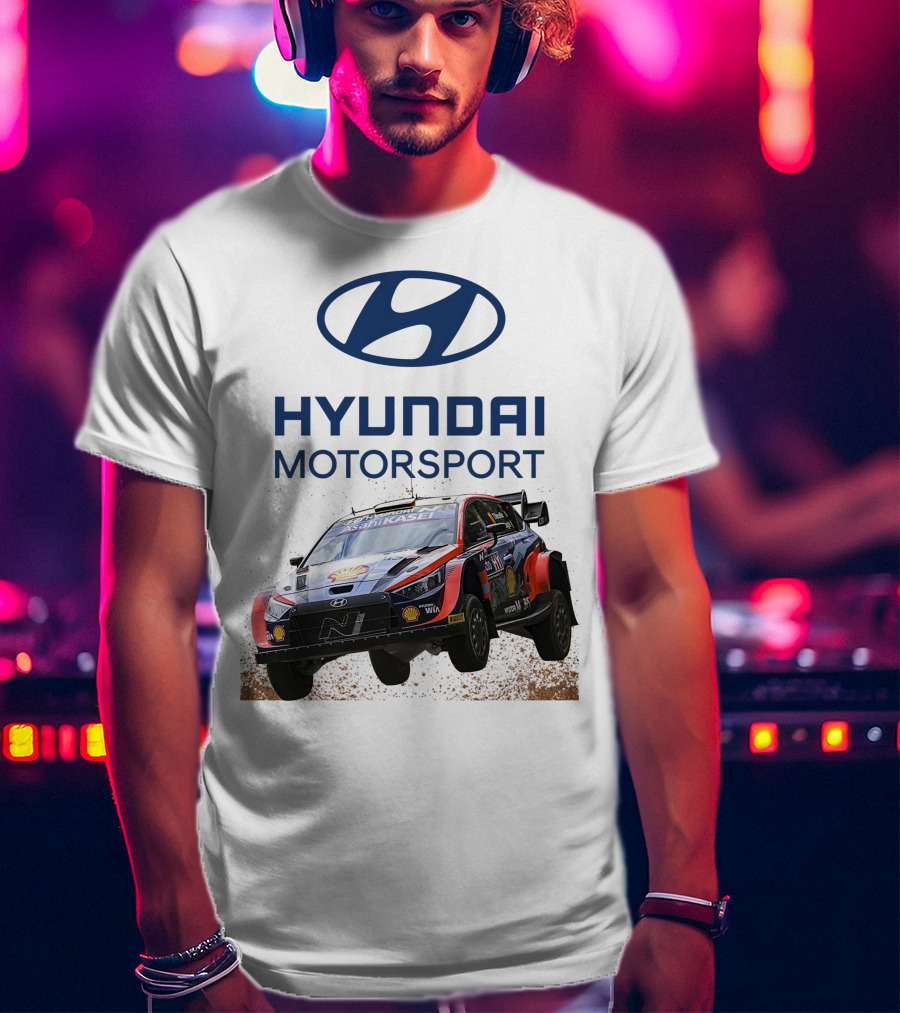 Hyundai Motorsport Neuville Rally Car Team T-Shirt