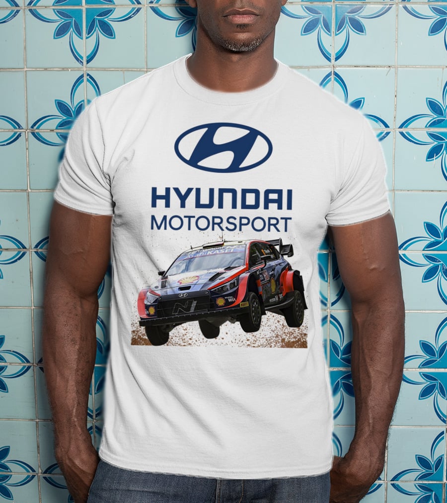 Hyundai Motorsport Neuville Rally Car Team T-Shirt