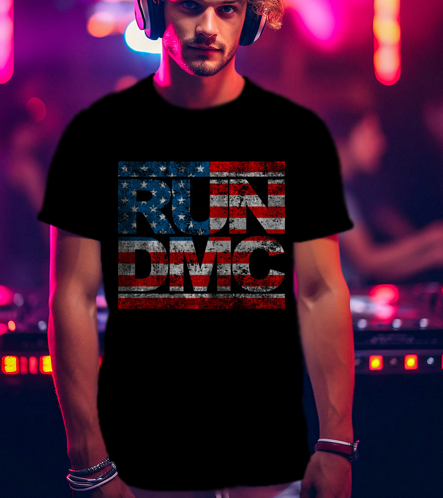 RUN DMC American Flag Style 63 T-Shirt