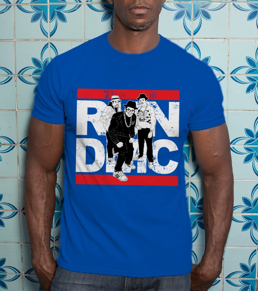 Run DMC 53 Hip Hop Legends Graphic Red Stripes T-Shirt